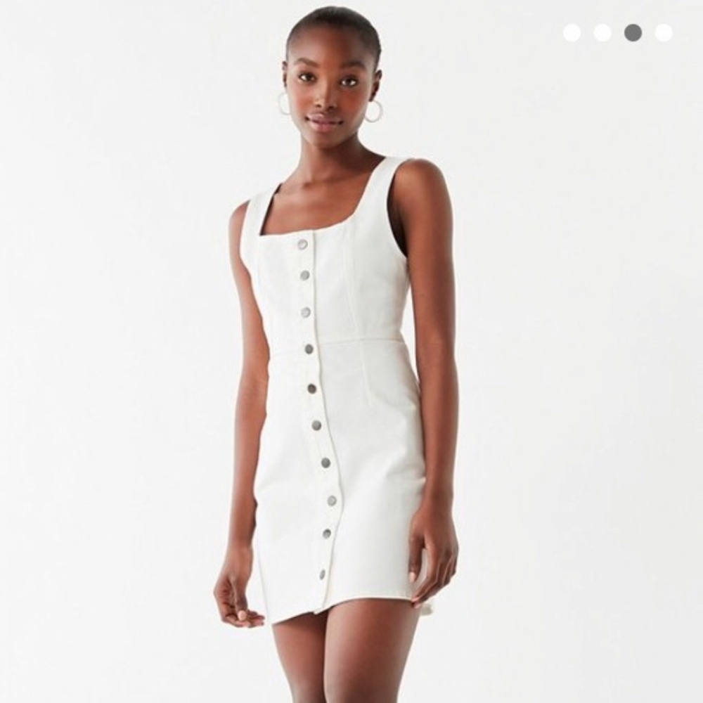 UO Denim Button Down Mini Dress